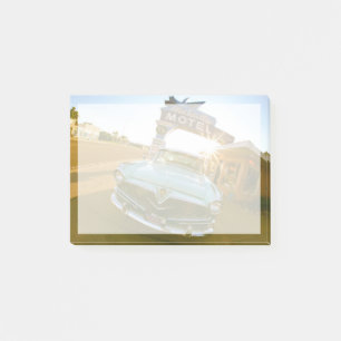 Notas Post-it® Famoso motel Blue Swallow en la Ruta 66