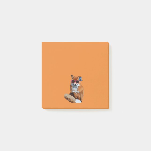 Notas Post-it® Fancy Fox Post-it Notes (Anverso)
