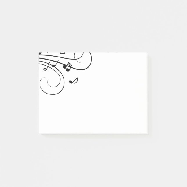 Notas Post-it® Fancy Music Notes (Anverso)