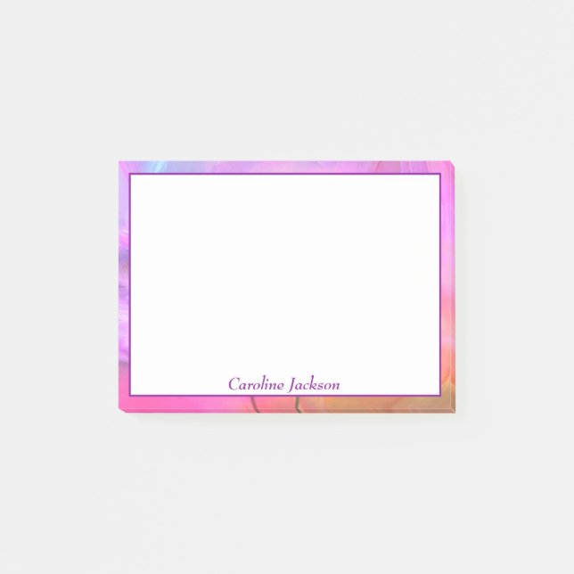 Notas Post-it® Fantasía floral personalizada (Anverso)