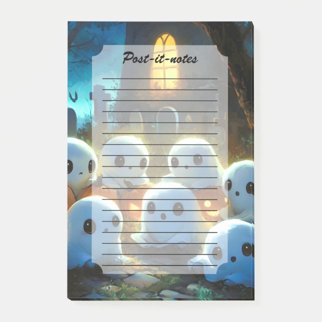 Notas Post-it® Fantasma de Halloween (Anverso)