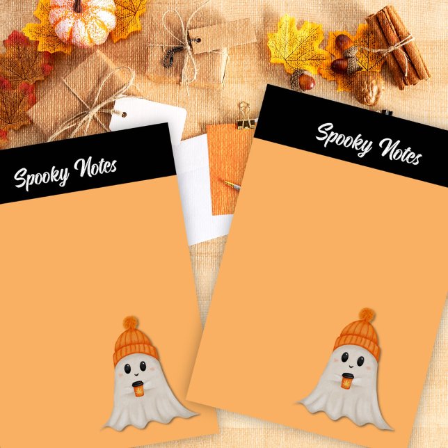 Notas Post-it® Fantasma de Halloween de Cute espeluznante (Subido por el creador)
