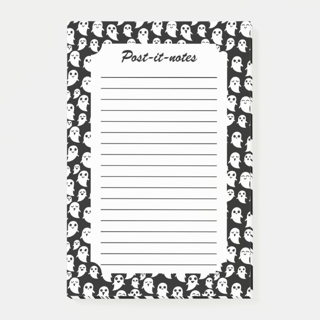 Notas Post-it® Fantasma de Personalizado de Halloween (Anverso)