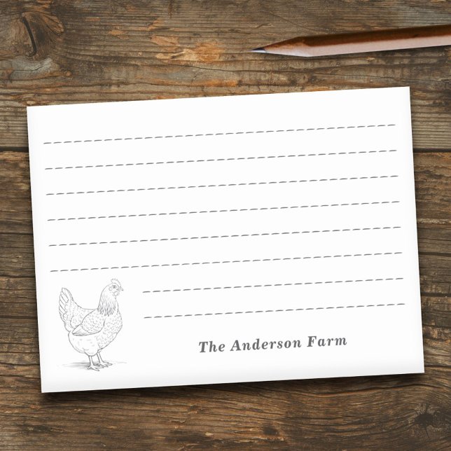 Notas Post-it® Farm Hen (Farm Hen Post-it Notes)