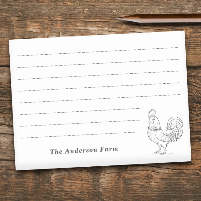 Notas Post-it® Farm Rooster (Farm Rooster Post-it Notes)