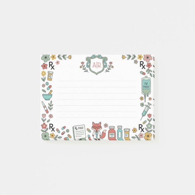Notas Post-it® Farmacia de primavera (Anverso)