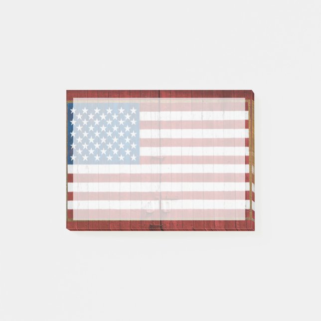 Notas Post-it® Farms | American Flag Barn Mural (Anverso)