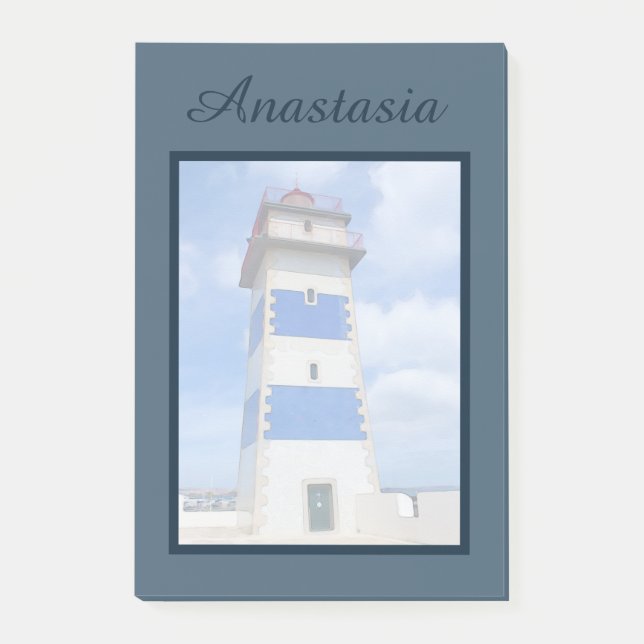 Notas Post-it® Faro acuático (Anverso)