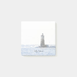 Notas Post-it® Faro Costero y Tema Náutico del Océano Atlántico