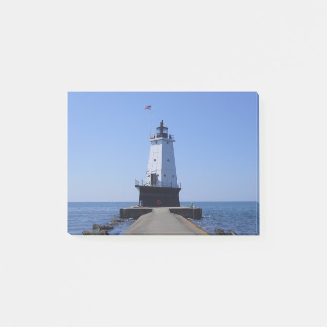 Notas Post-it® Faro North Pierhead, Ludington, MI (Anverso)