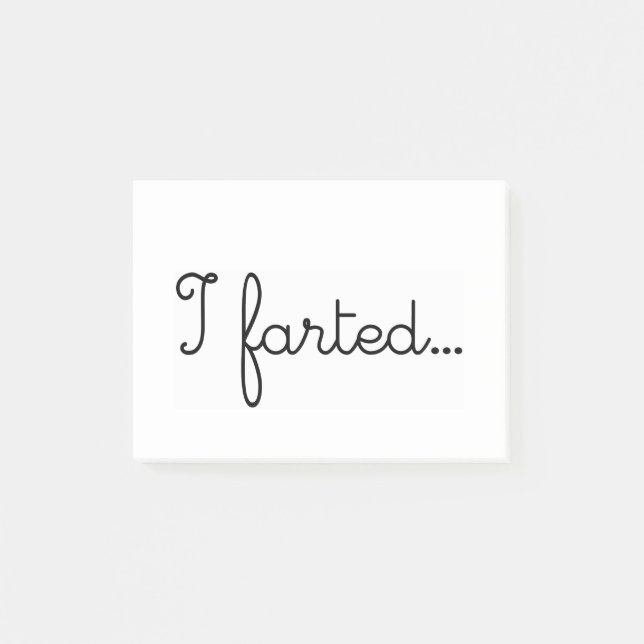 Notas Post-it® Farted Fart Farts el Farting LOL WTF del amor el (Anverso)