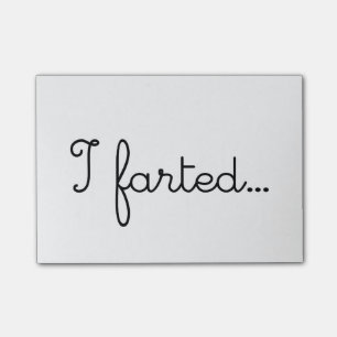 Notas Post-it® Farted Fart Farts el Farting LOL WTF del amor el
