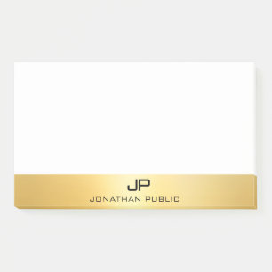Notas Post-it® Faux Gold Modern Professional Elegant Template