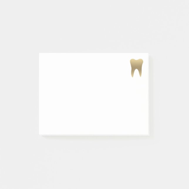 Notas Post-it® Faux Gold Teeth Dental Post-it Notes (Anverso)
