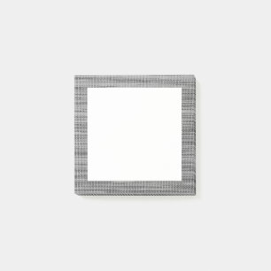 Notas Post-it® Faux Gray Fabric Framed Post-it® Notes