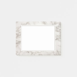 Notas Post-it® Faux Marble Alabaster Taupe Tan Modern