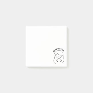 Notas Post-it® Fe sobre Miedo - Recordatorio Positivo
