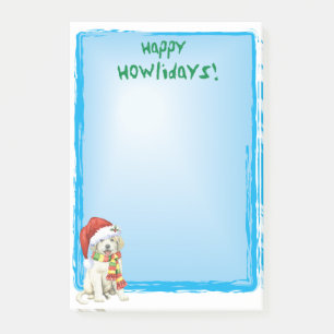 Notas Post-it® Felices Howlidays Great Pyrenes