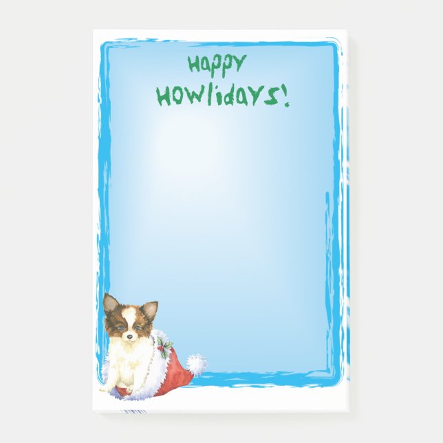 Notas Post-it® Felices Howlidays Papillon (Anverso)