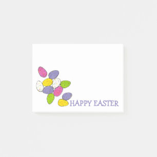 Notas Post-it® Felices Huevos Malteados de Vela de Pascua