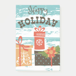 Notas Post-it® Felices vacaciones de Navidades de vacaciones