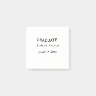 Notas Post-it® Felicidades graduado nombre promoción de 20XX tipo