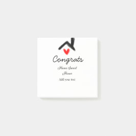 Notas Post-it® Felicitaciones a la inauguración de nuevos inmuebl