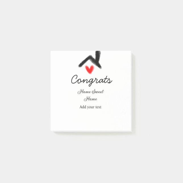 Notas Post-it® Felicitaciones a la inauguración de nuevos inmuebl (Anverso)