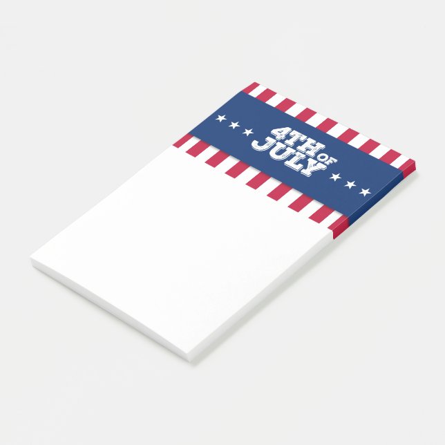 Notas Post-it® Feliz 4 de julio (En perspectiva)