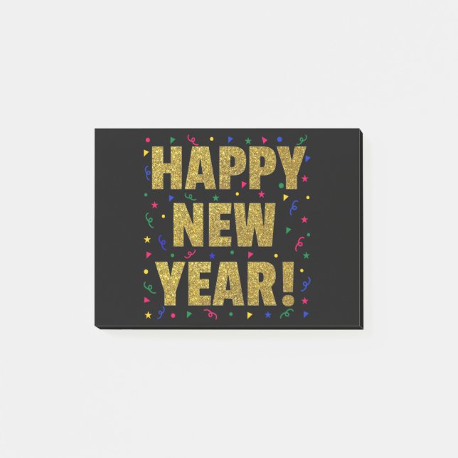 Notas Post-it® Feliz Año Nuevo (Anverso)