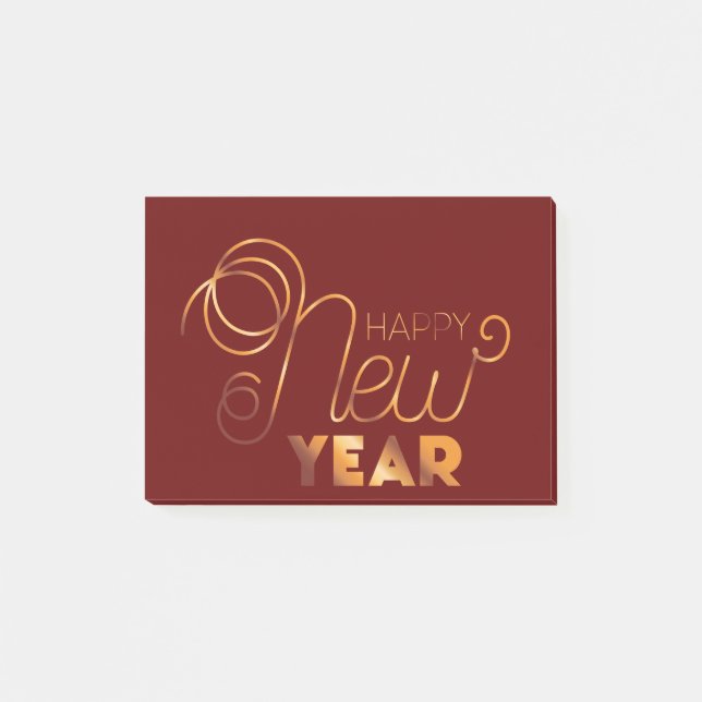 Notas Post-it® Feliz Año Nuevo (Anverso)