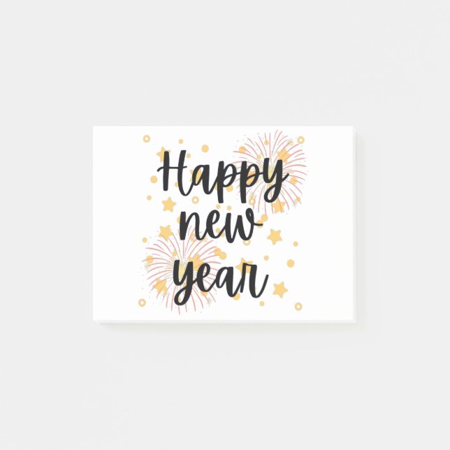 Notas Post-it® Feliz Año Nuevo (Anverso)
