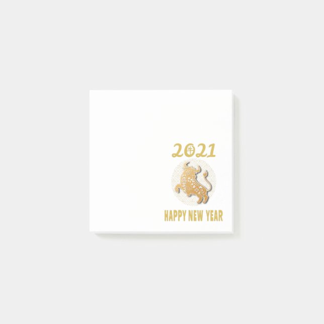 Notas Post-it® Feliz Año Nuevo Chino 2021 (Anverso)