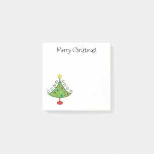 Notas Post-it® Feliz árbol de navidad 3 x 3