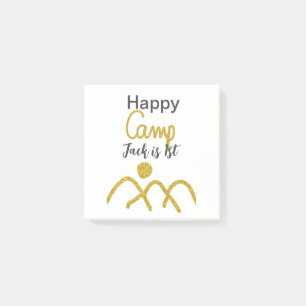 Notas Post-it® Feliz campamento campista un cumpleaños niños sol