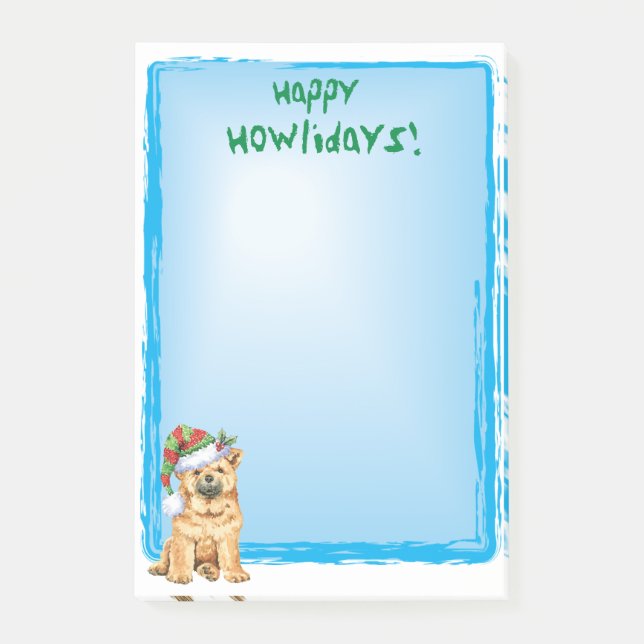 Notas Post-it® Feliz cumpleaños Chow Chow (Anverso)