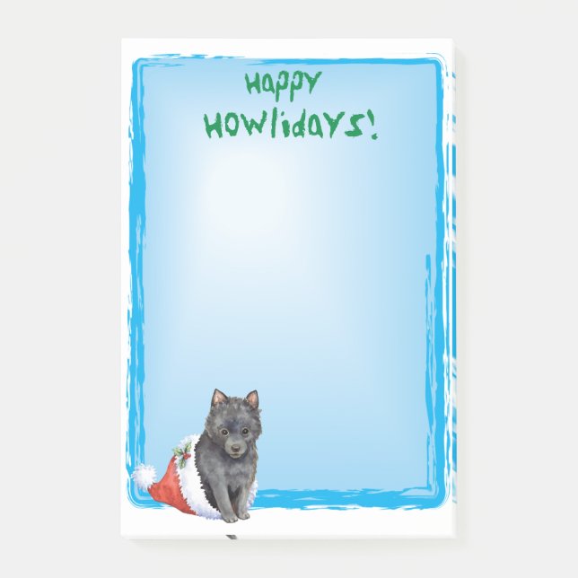 Notas Post-it® Feliz cumpleaños Schipperke (Anverso)