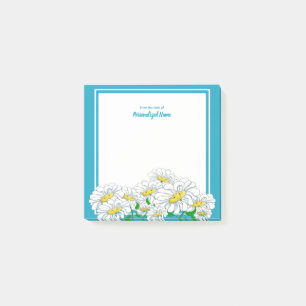 Notas Post-it® Feliz Día Azul - Blanco