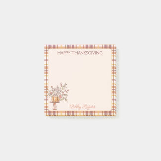 Notas Post-it® Feliz Día de Acción de Gracias Cuadros Personaliza