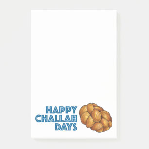 Notas Post-it® Feliz día de desafío Hanukkah Chanukah Pan Loaf