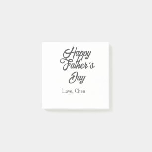 Notas Post-it® Feliz día del padre gris nombre amor mejor papá de