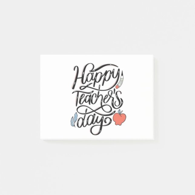 Notas Post-it® Feliz Día del Profesor (Anverso)