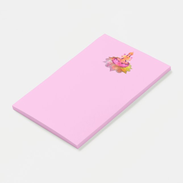 Notas Post-it® Feliz Diwali - Deepalavi Diosa Lakshmi 4 (En perspectiva)