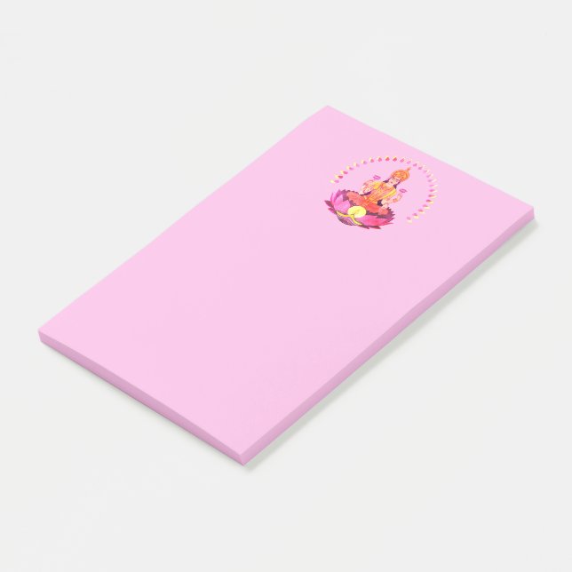 Notas Post-it® Feliz Diwali - Diosa Deepalavi Lakshmi 1 (En perspectiva)