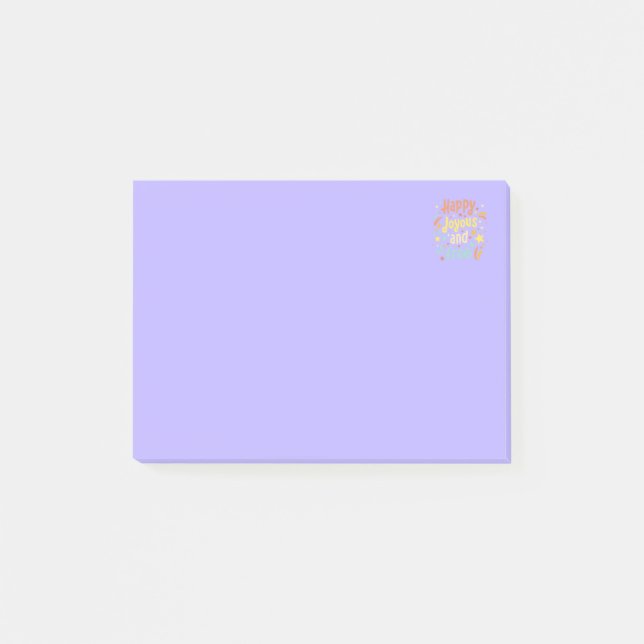 Notas Post-it® Feliz, feliz, libre, motivacional, Inspirador (Anverso)