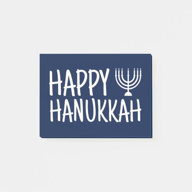 Notas Post-it® Feliz Hanukkah (Anverso)