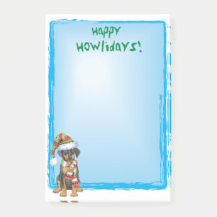Notas Post-it® Feliz Howlidays Doberman