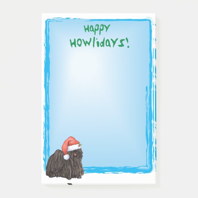 Notas Post-it® Feliz Howlidays Puli (Anverso)