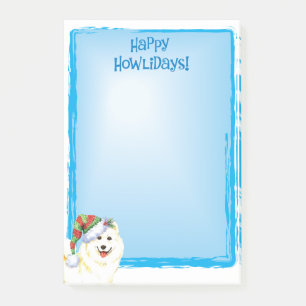 Notas Post-it® Feliz Howlidays Samoyed