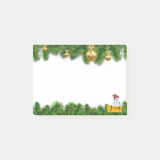 Notas Post-it® Feliz Navidad (Anverso)